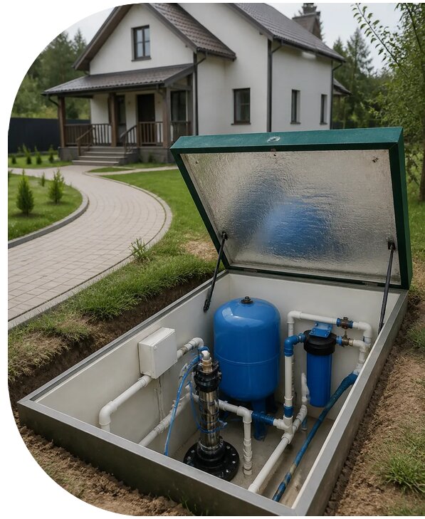 Автономное водоснабжение дома в Минусинске от 152415 р. | АПаруса-Мнс