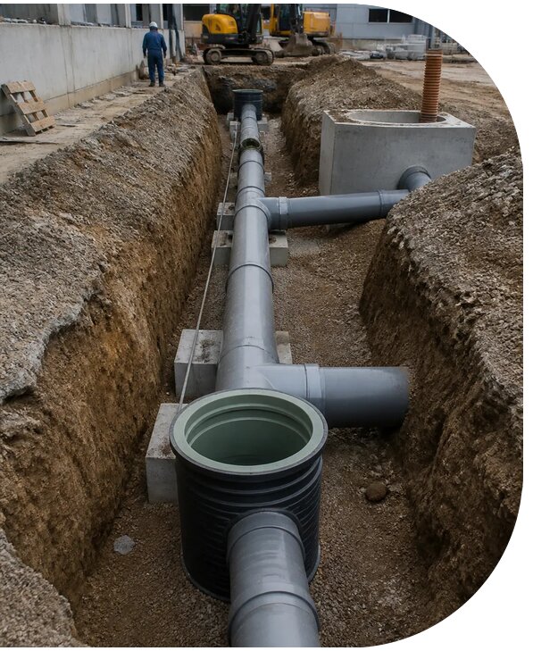 Монтаж систем производственной канализации для объектов в Минусинске